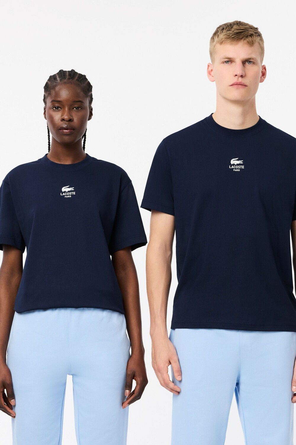 

Футболка с логотипом Парижа Lacoste, синий