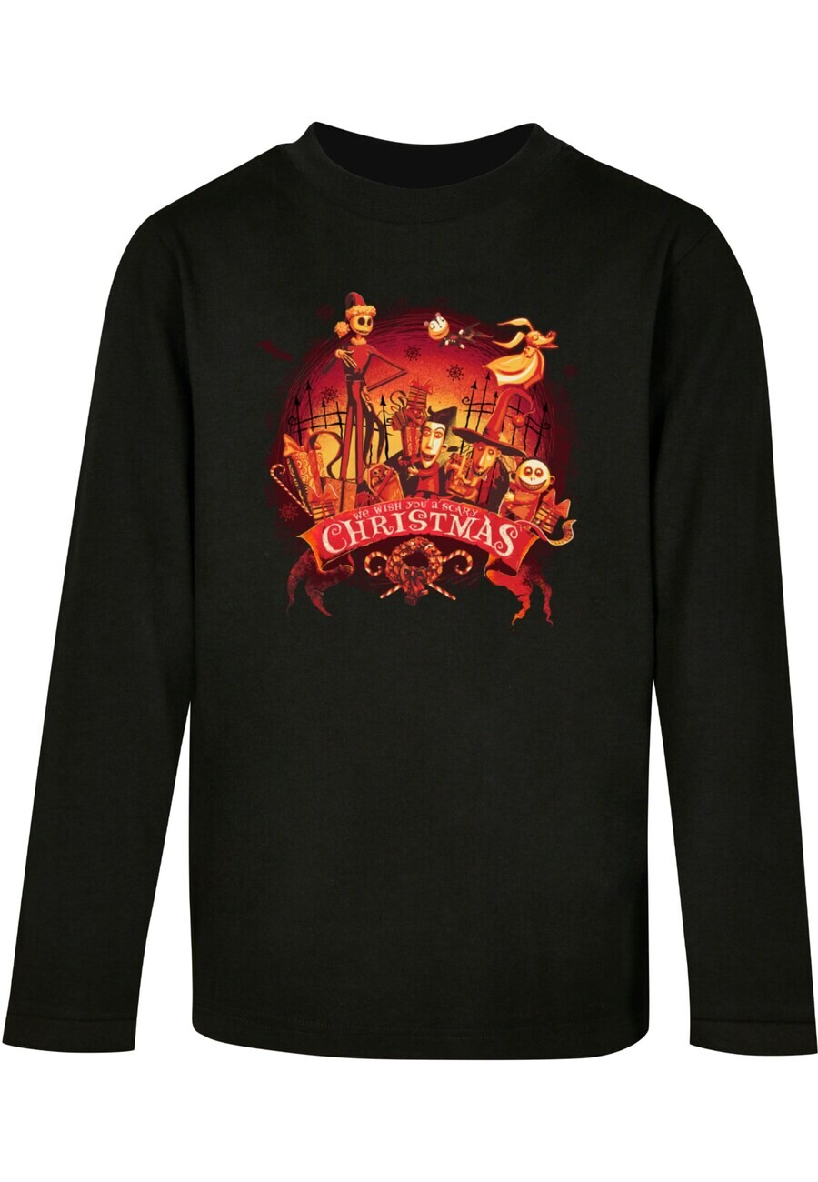 

Лонгслив ABSOLUTE CULT Shirt The Nightmare Before Christmas - Scary Christmas, черный