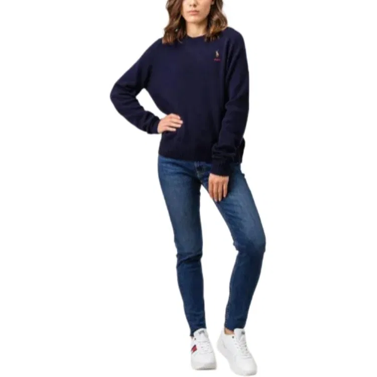 Свитер стандартный женский Polo Ralph Lauren Marine Blue — фото 4