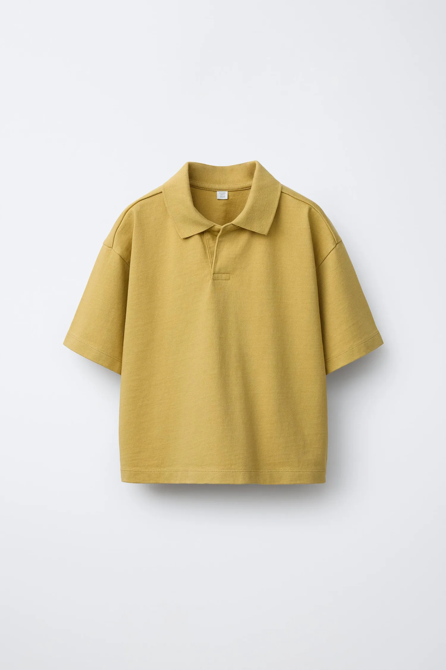 Однотонная толстовка-поло Zara, фисташковый