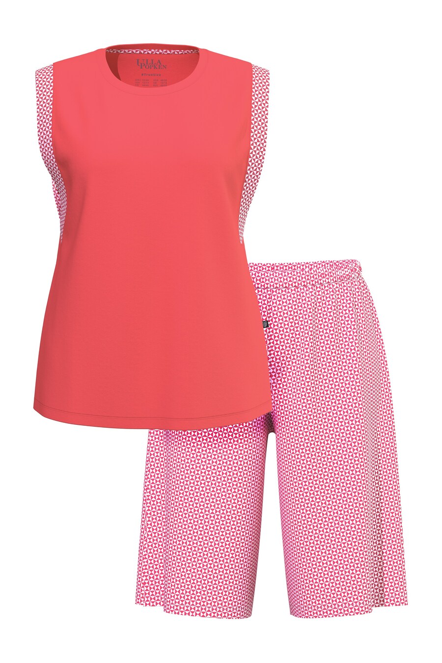 

Короткий пижамный комплект Ulla Popken, цвет Pink/Red