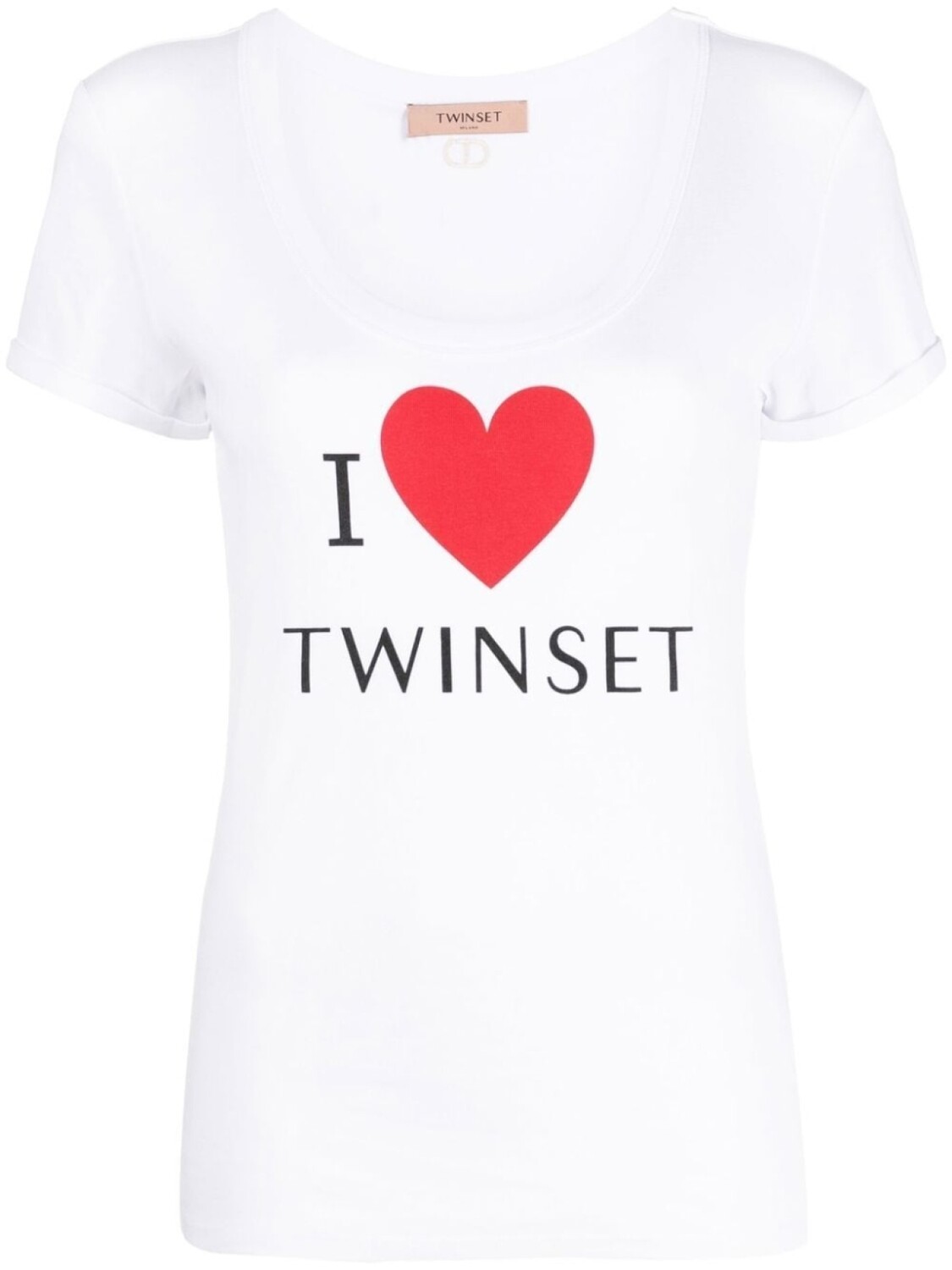 

TWINSET футболка с логотипом, белый