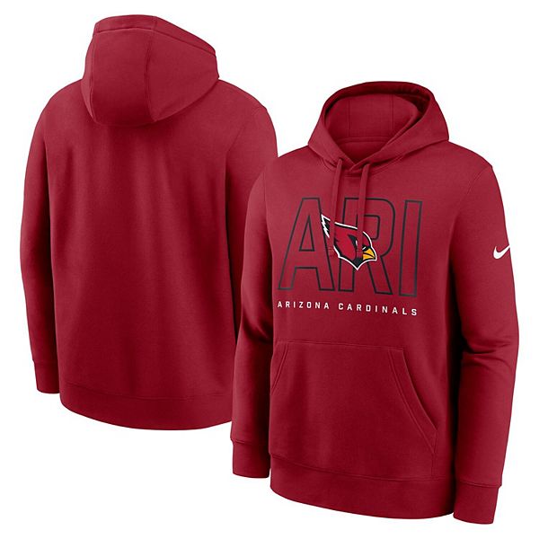 Толстовка с капюшоном мужская cardinal arizona cardinals busted play club fleece Nike