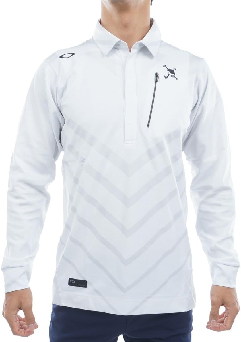 

Мужская рубашка-поло Oakley SKULL CUNNINGLY JQ LS, белый
