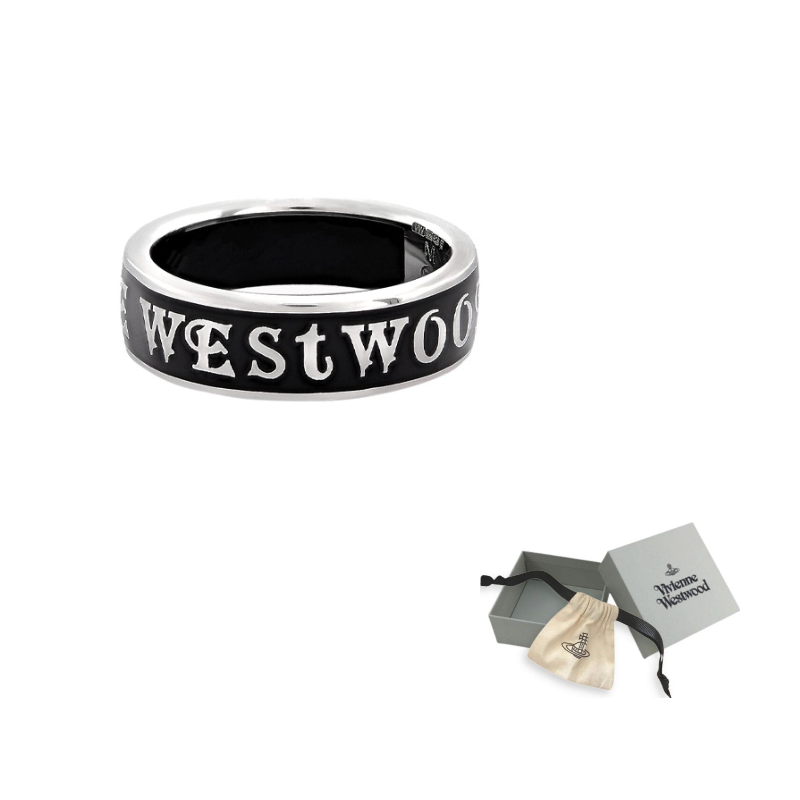 

Vivienne Westwood Кольцо из переработанного серебра унисекс черное
