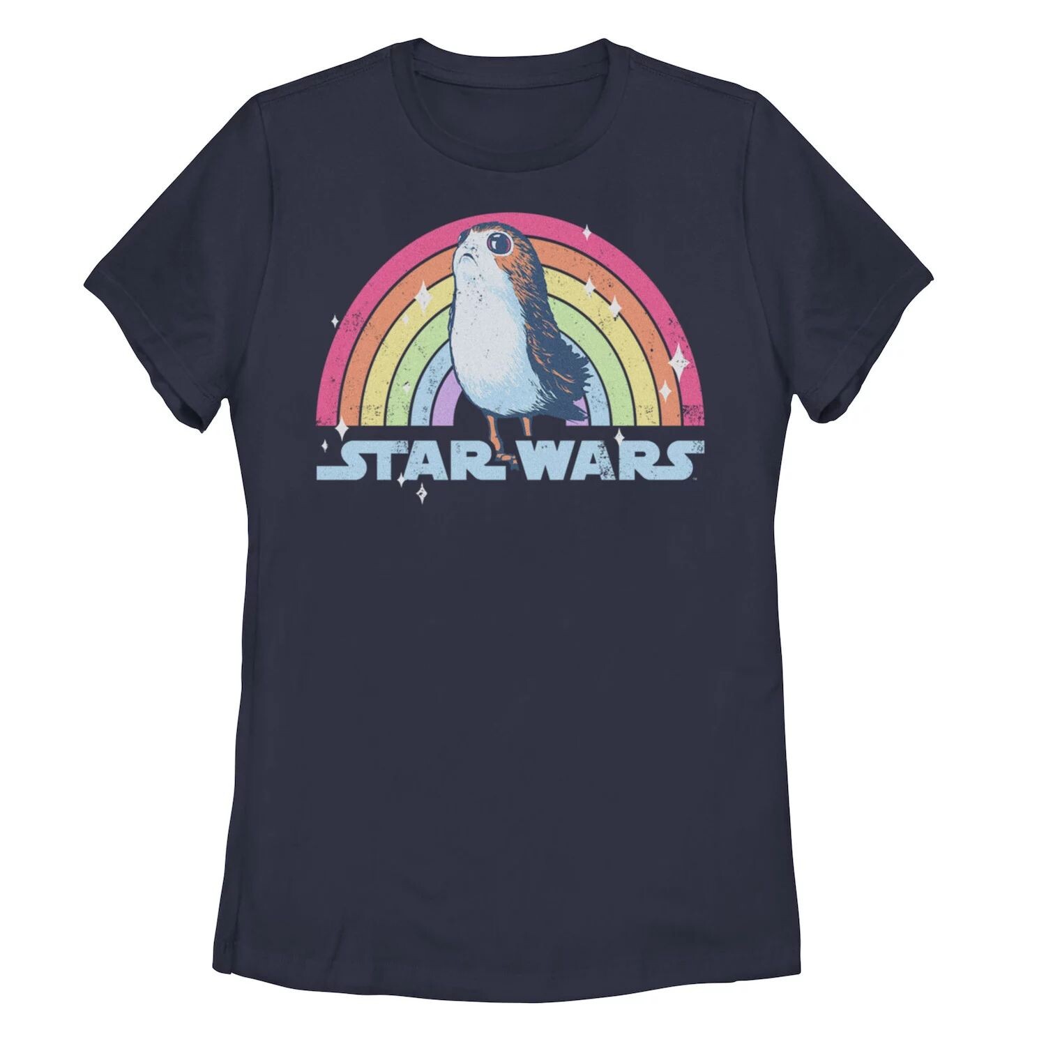 

Радужная футболка Junior's Star Wars Porg Licensed Character