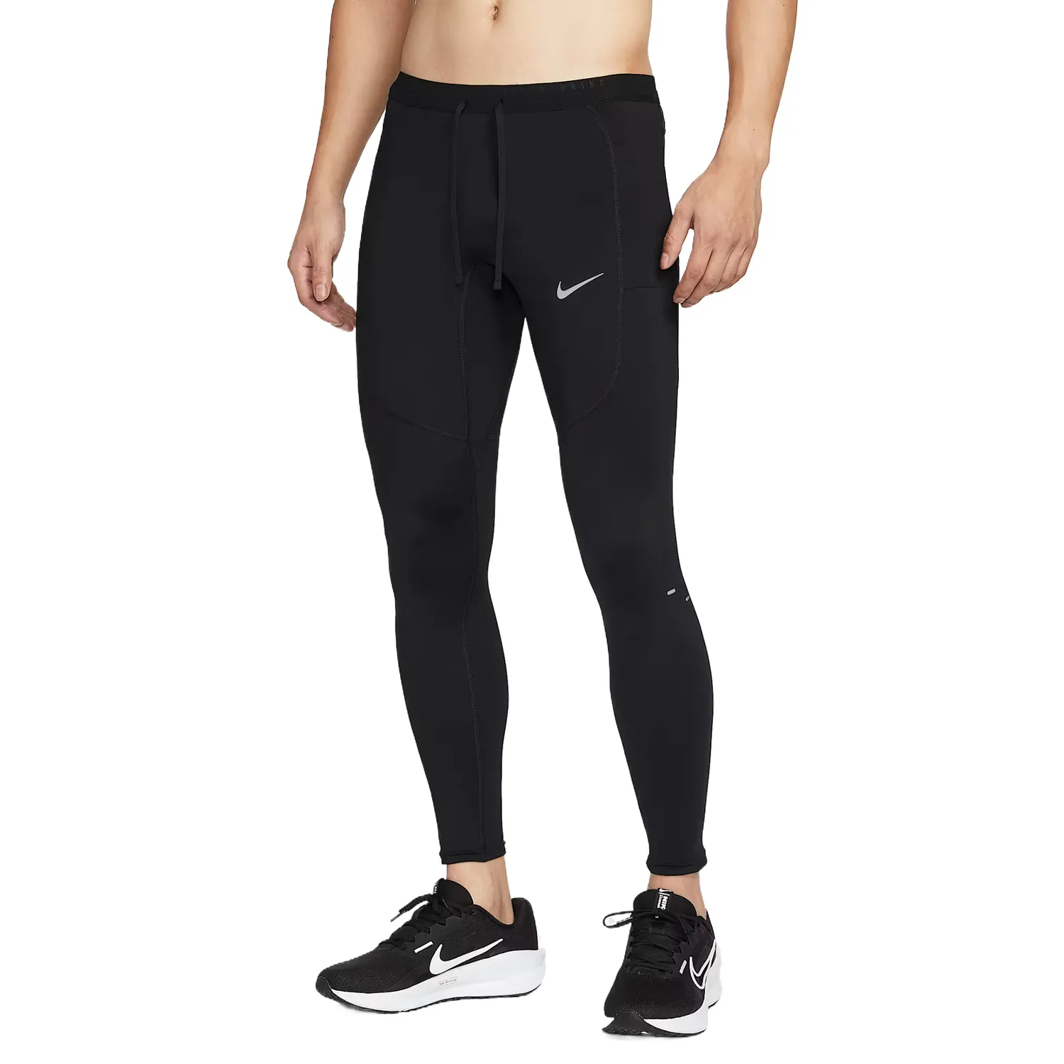 Брюки для бега dri fit мужские Nike, черный
