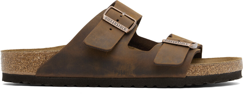 

Коричневые обычные сандалии Arizona Birkenstock, Habana