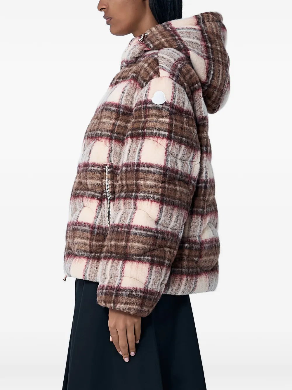 Фланелевая стеганая куртка Moncler, коричневый — фото 2
