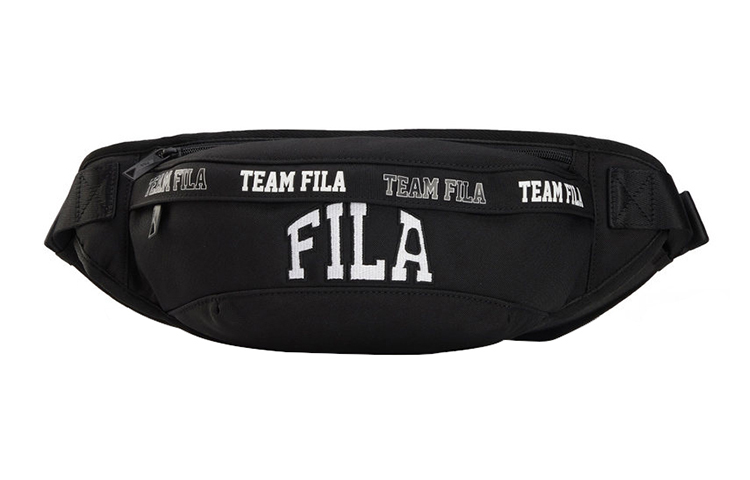 

Футболка нагрудная унисекс черная FILA FUSION