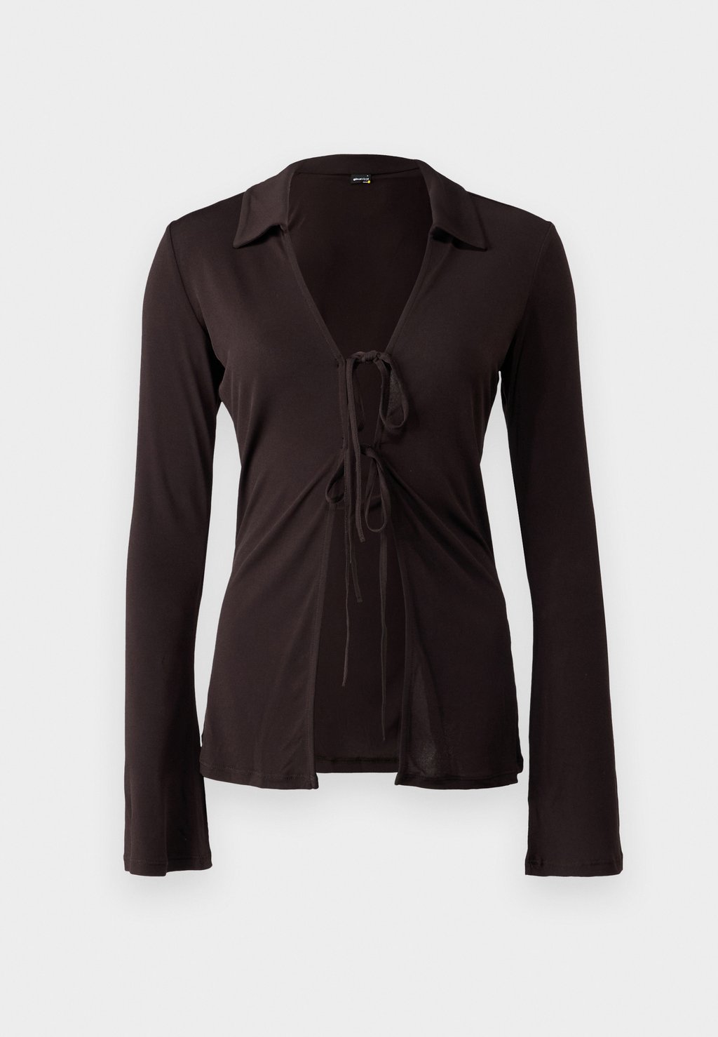 

Топ TIE SHIRT Gina Tricot, коричневый