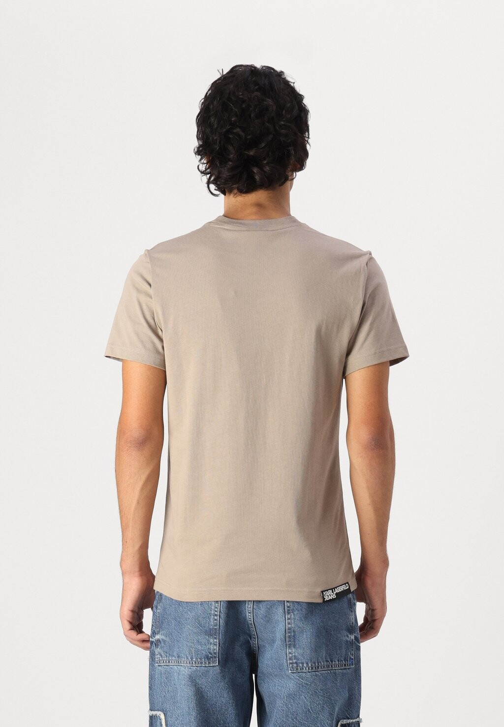 

Футболка с принтом SLIM GRAPHIC TEE Karl Lagerfeld Jeans, бежевый