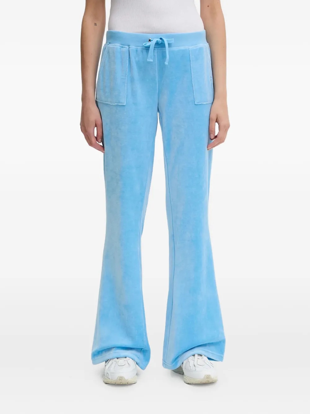

Велюровые брюки с накладными карманами Juicy Couture, синий