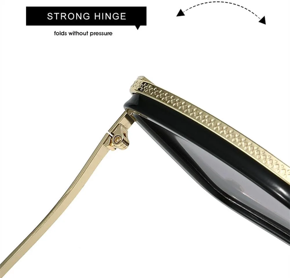 

Солнцезащитные очки для активного отдыха для мужчин, солнцезащитные очки с градиентной оправой и заклепками для женщин, модные винтажные очки класса люкс TVTBBVV, 2