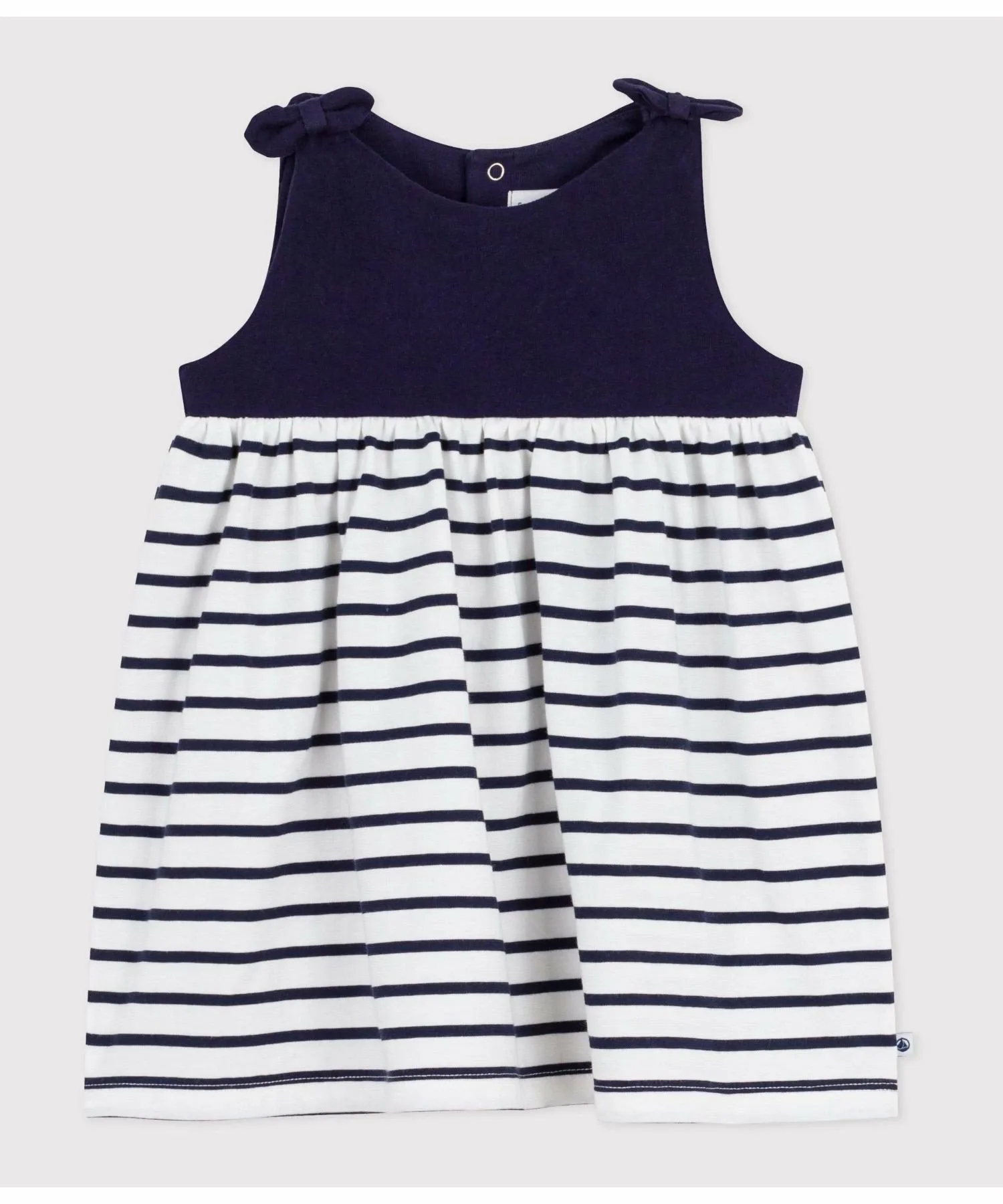 Полосатое платье без рукавов PETIT BATEAU, Blue/Off White