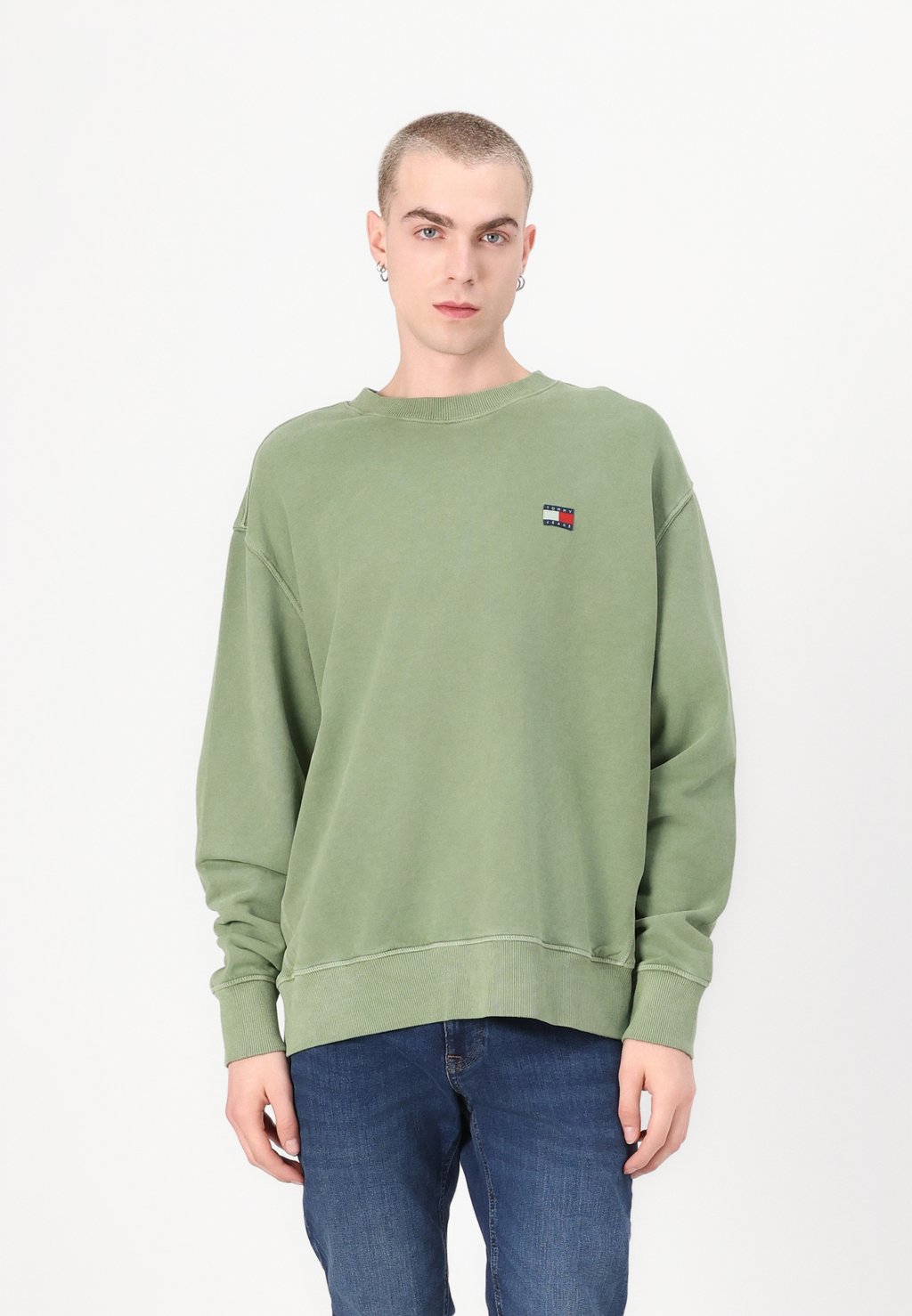 

Толстовка LABEL CREW Tommy Jeans, хаки