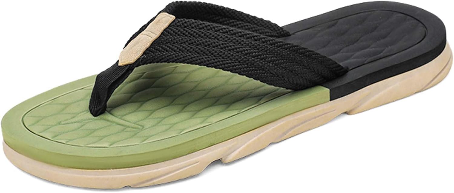 

Мужские шлепанцы удобные, противоскользящие сандалии для улицы и пляжа Generic, черный