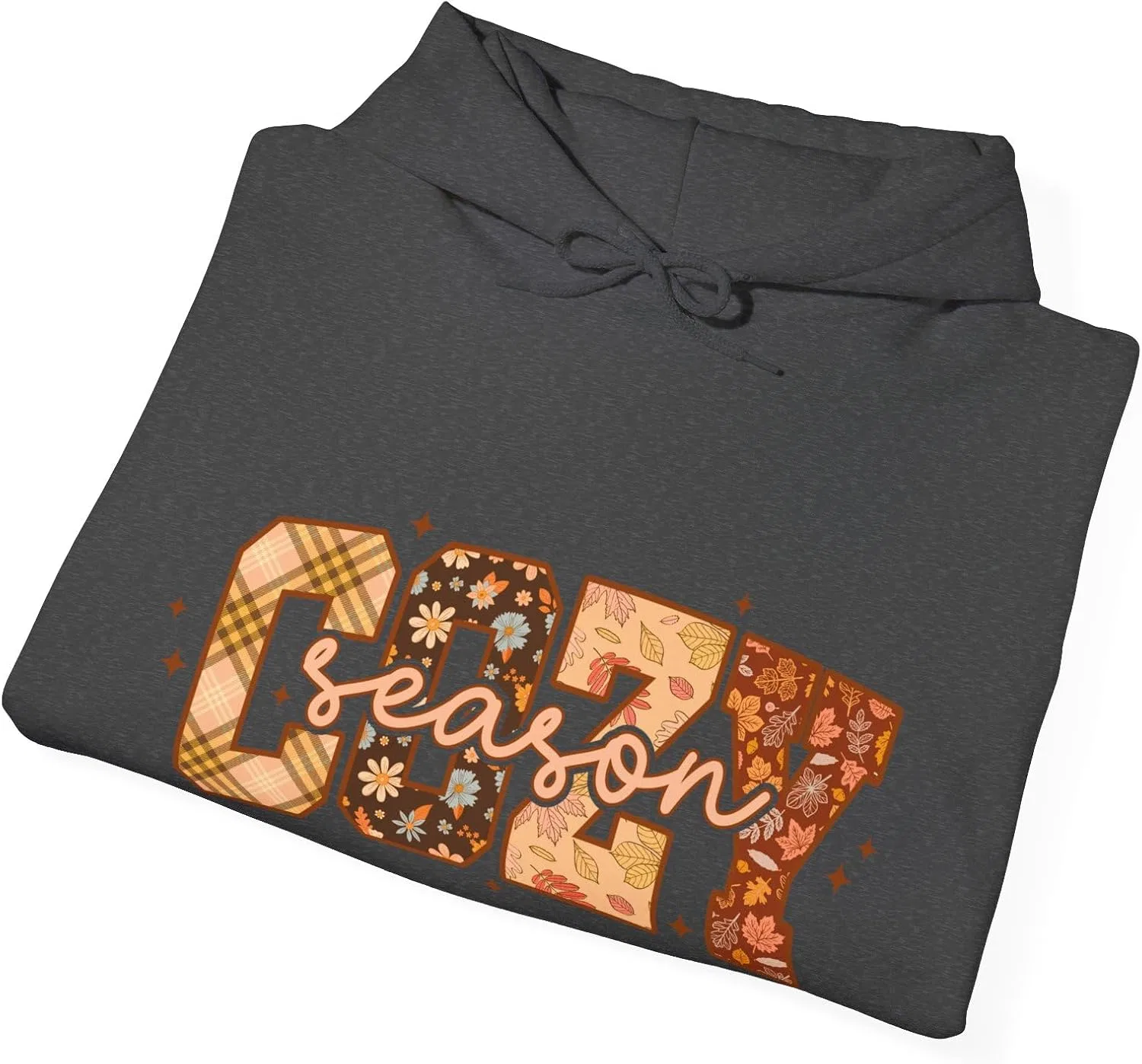 Унисекс худи Cozy Vibes из плотной смесовой ткани, идеально подходит для отдыха, подарков, осенней моды, комфортной носки, повседневного стиля — фото 3