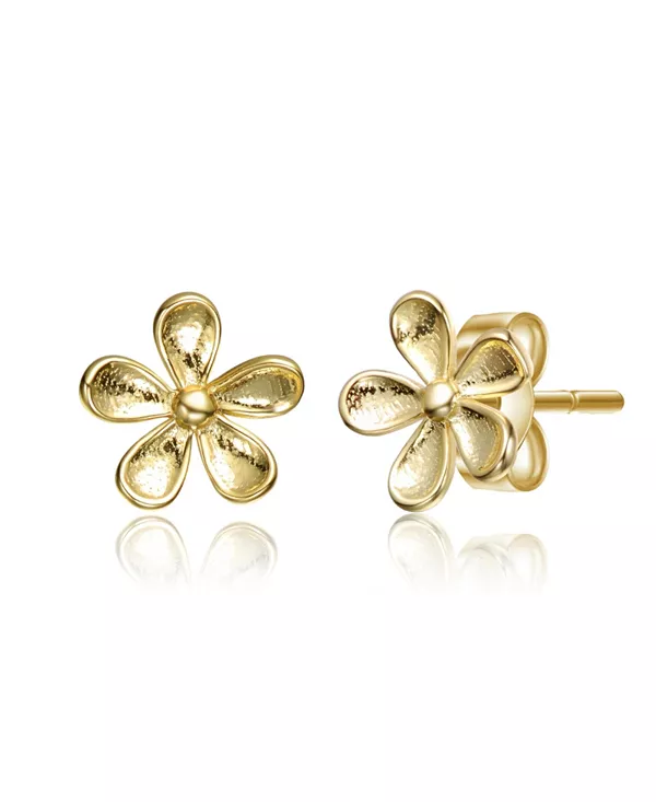 

Серьги-Цветы с покрытием из 14-каратного золота Rachel Glauber, gold