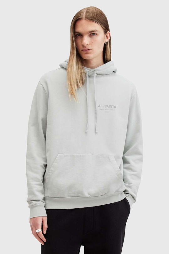

Хлопковая толстовка UNDERGROUND Allsaints, серый