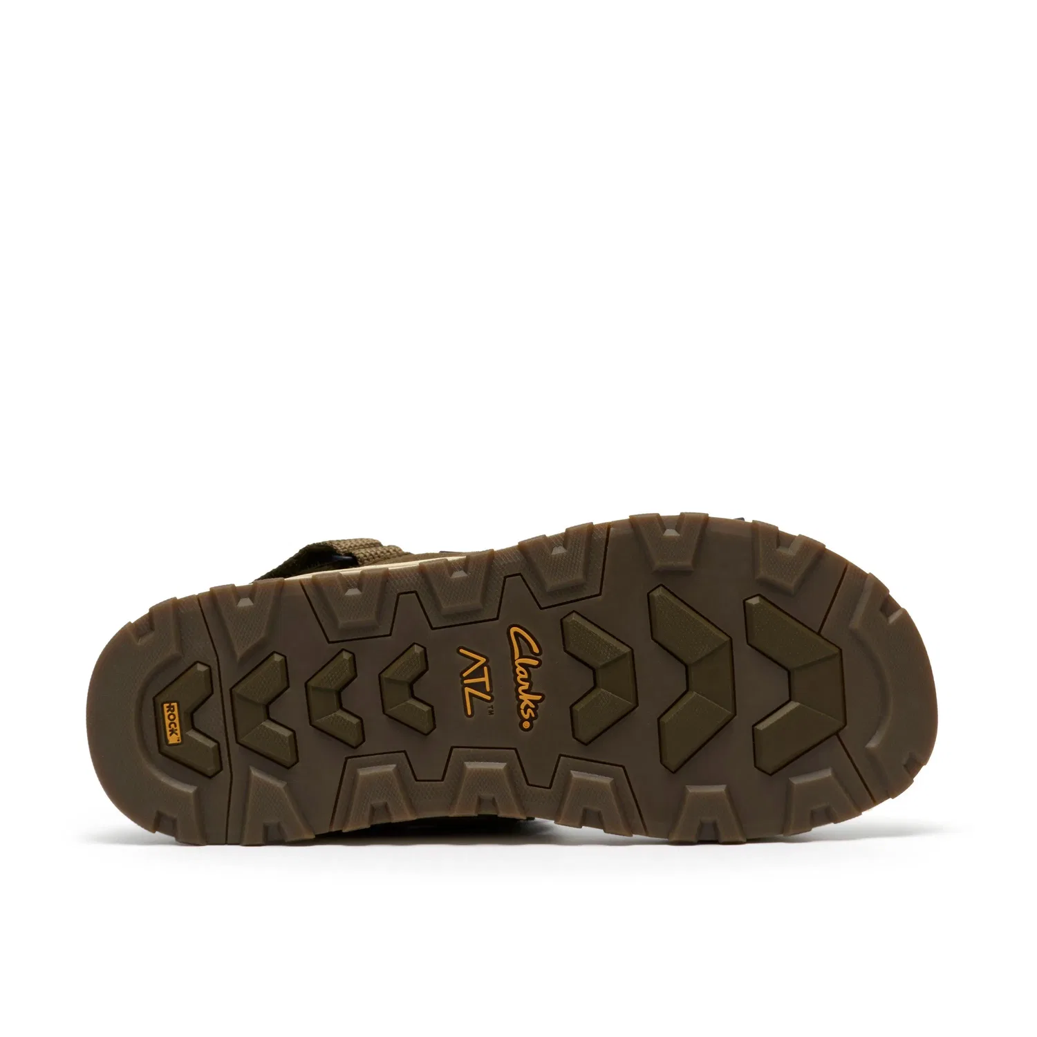 Сандалии мужские с текстильным верхом Clarks, зеленый — фото 3