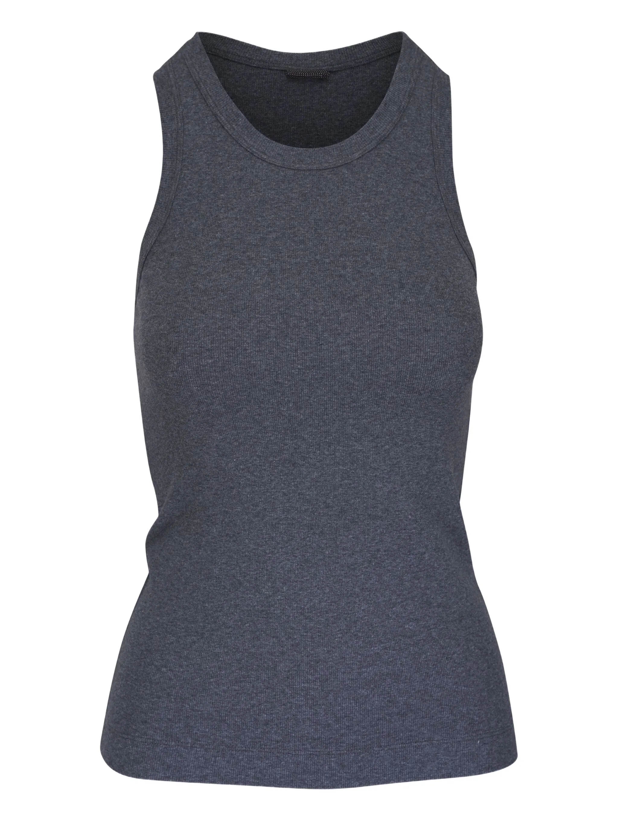 

Приталенный топ без рукавов Brunello Cucinelli, серый