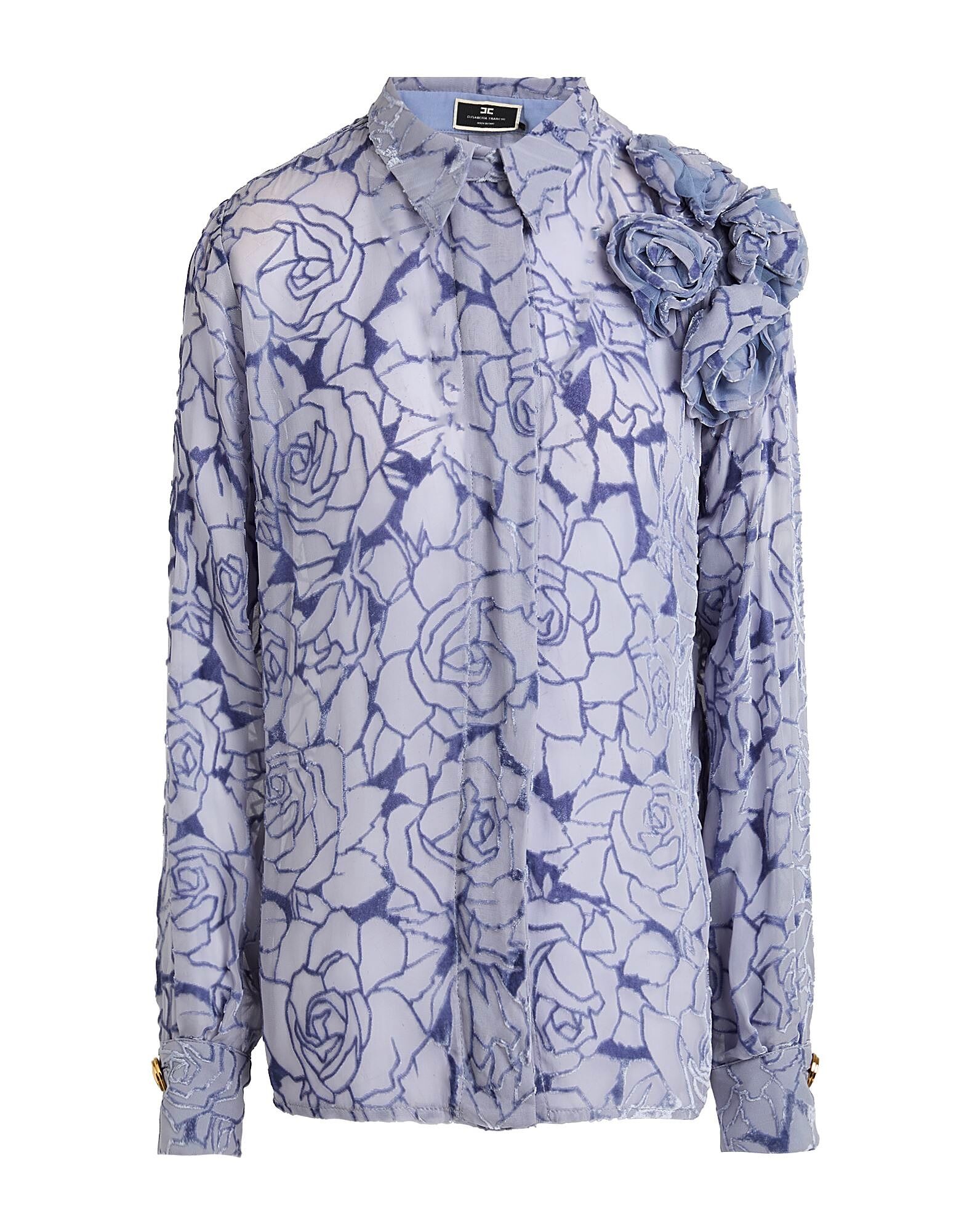 

Рубашка Elisabetta Franchi, сиреневый
