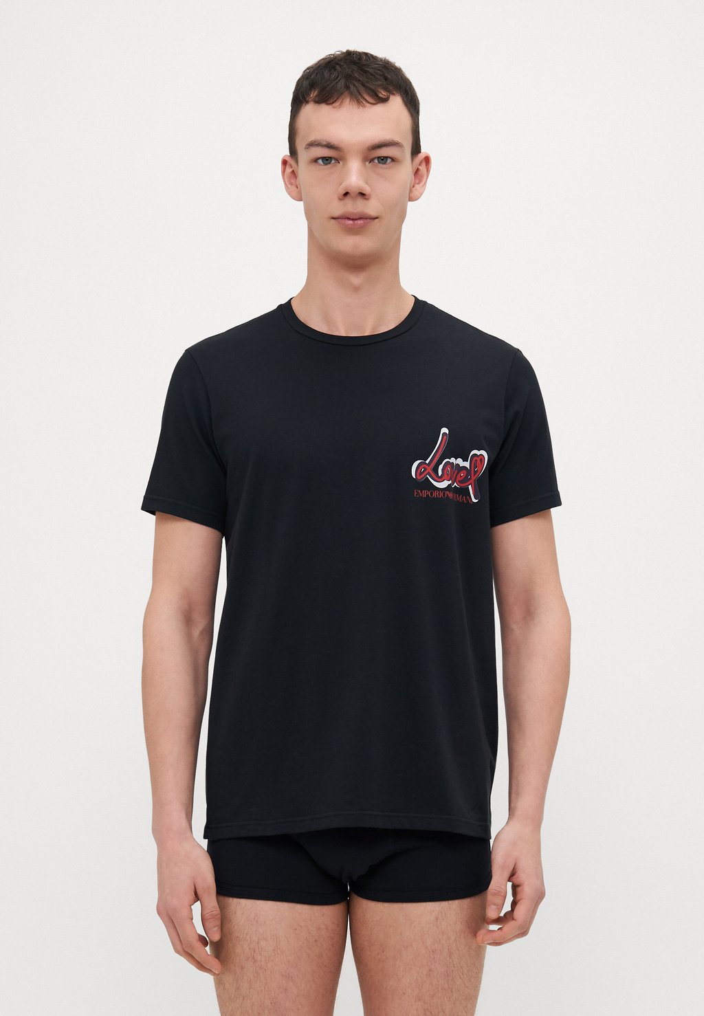 

Нижняя футболка SLEEVE CREW NECK Emporio Armani, черный