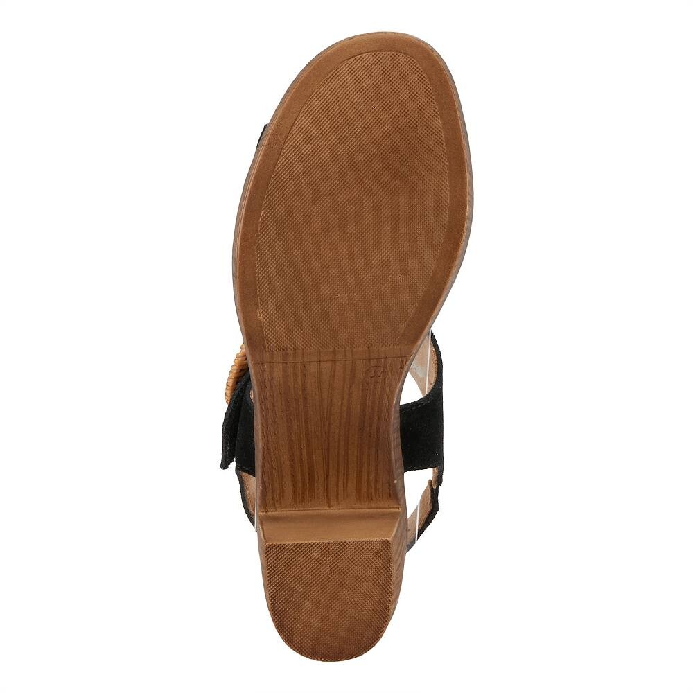 Женские босоножки на пробковом каблуке Spring Step Gamona, цвет Olive Suede — фото 4