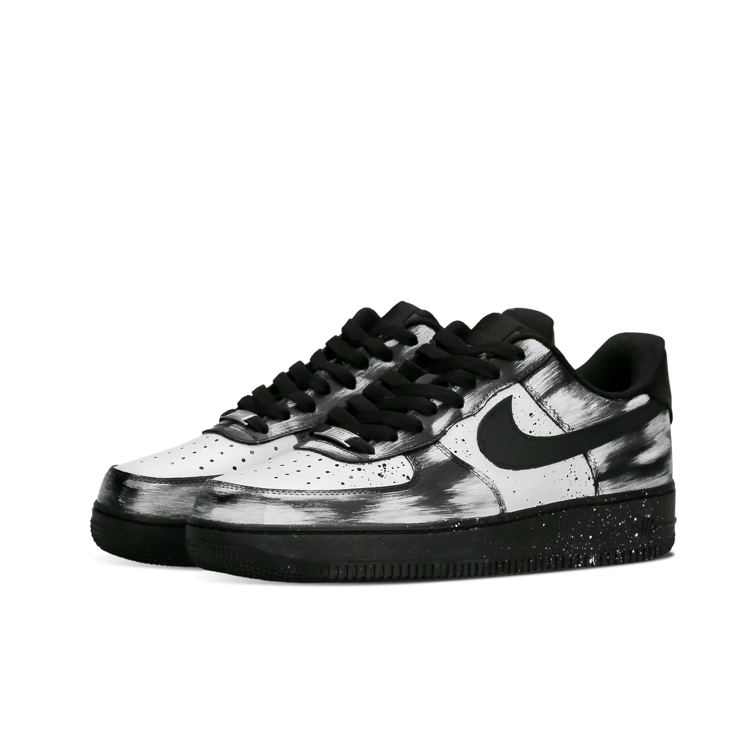 Кроссовки Nike Air Force 1 с увеличенной амортизацией низкие скейтерские унисекс черно-белые, цвет Black — фото 4