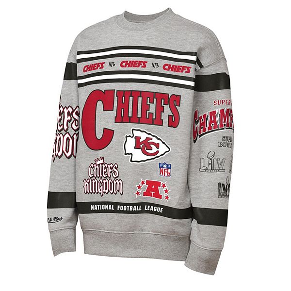 Свитшот Youth Kansas City Chiefs с принтом Mitchell & Ness — фото 3