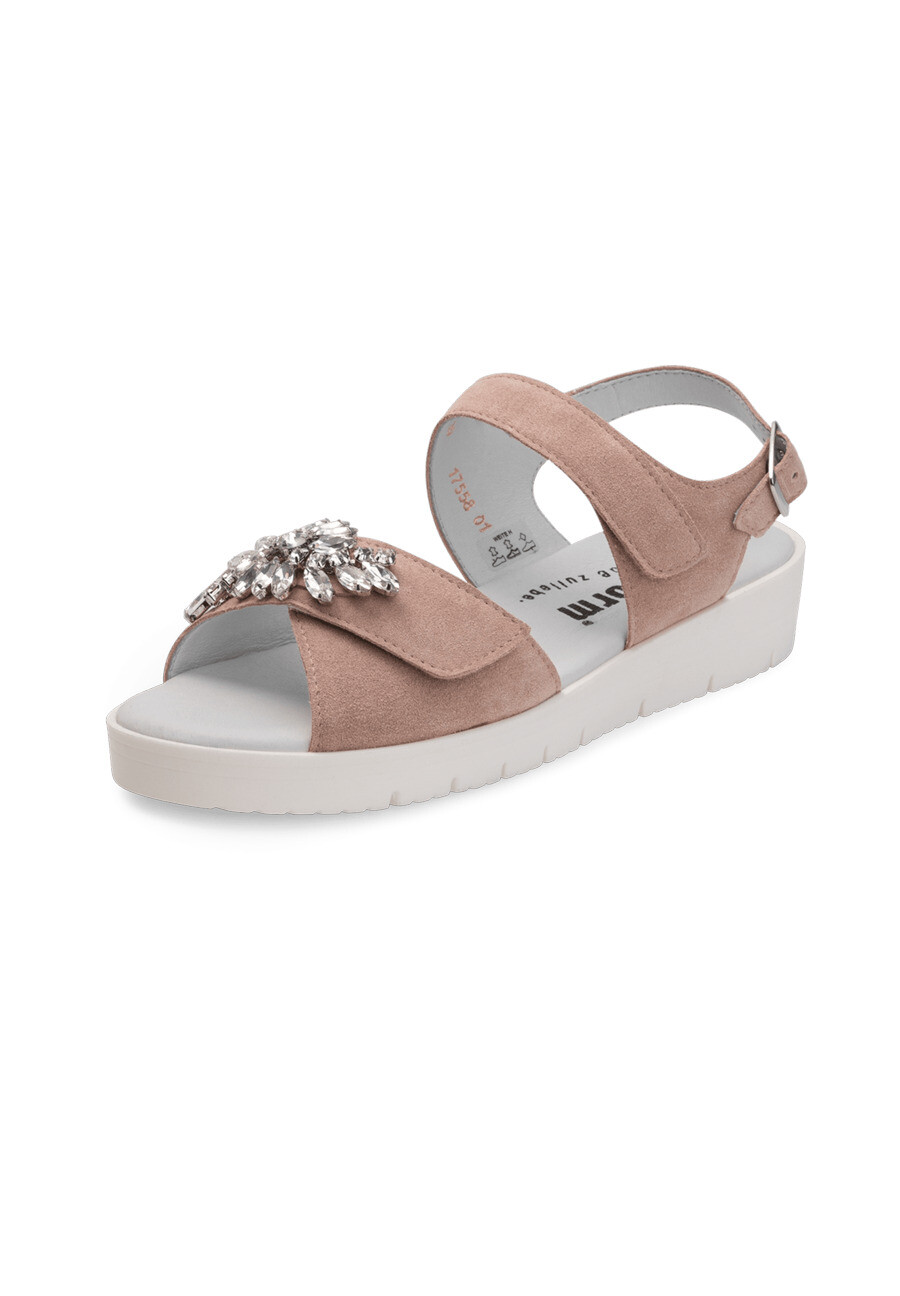 Сандалии VITAFORM Veloursleder, цвет nude