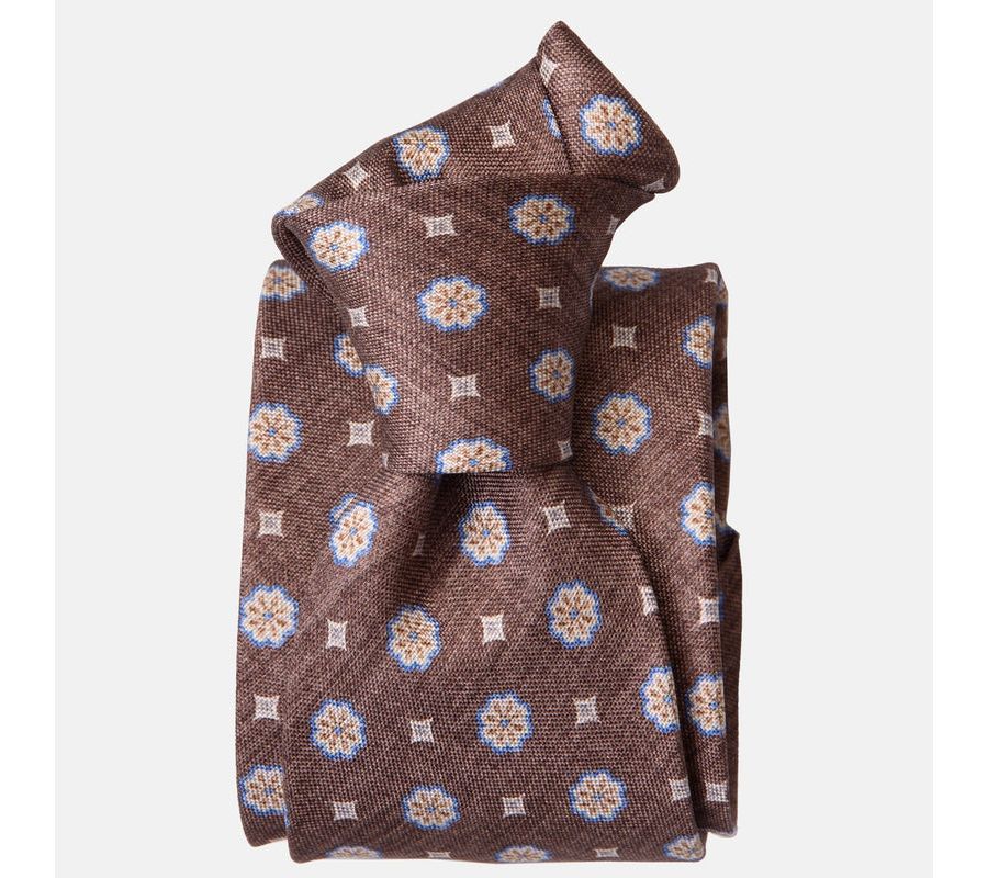 

Мужской галстук Antinori из шелка с принтом Elizabetta, Brown