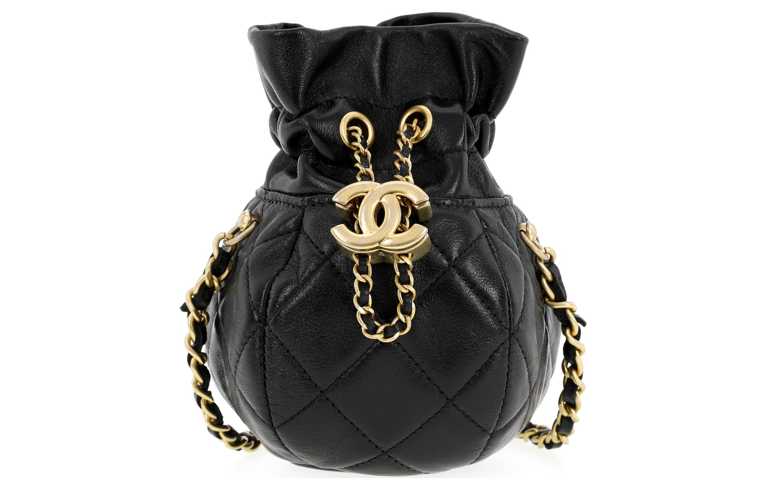 Яркая клатч на одно плечо из ягненка черный CHANEL — фото 2