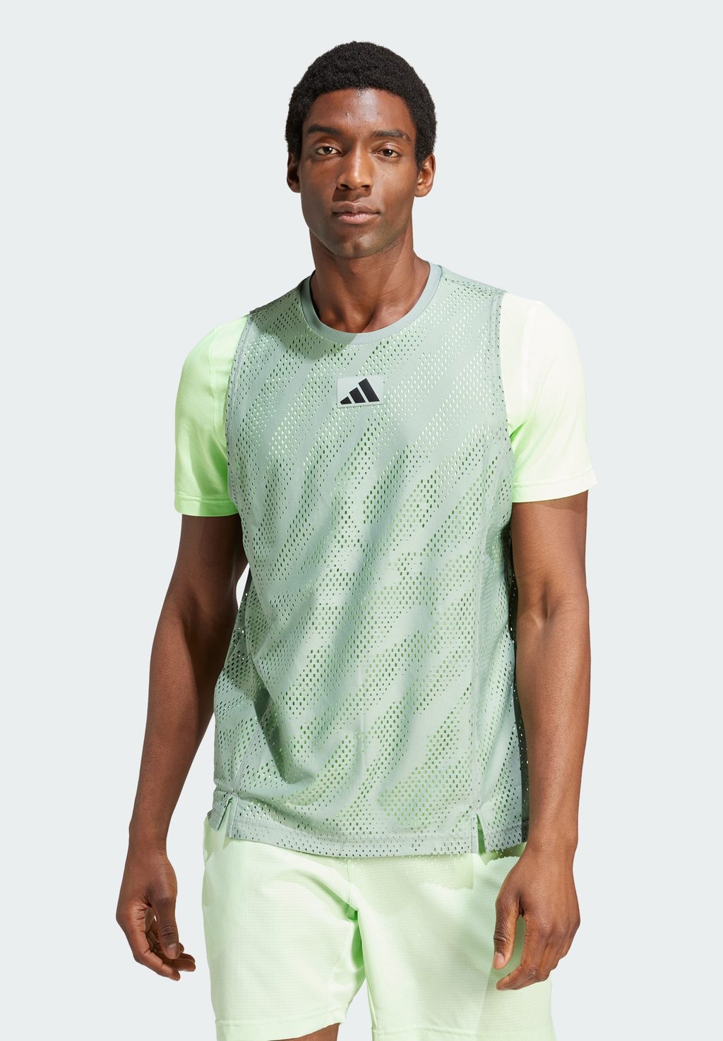 

Футболка с принтом Pro Adidas, цвет silver green green spark