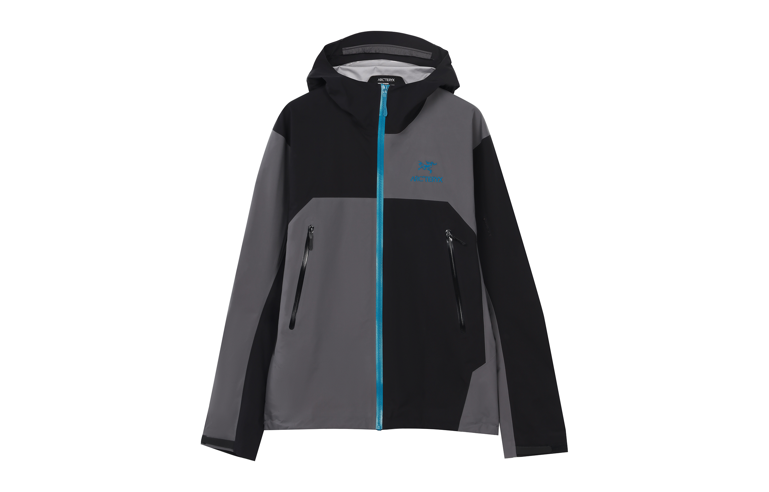 

Arcteryx Водонепроницаемая, ветрозащитная и дышащая куртка-ветровка BETA, мужская, цвет: черный, серый, синий