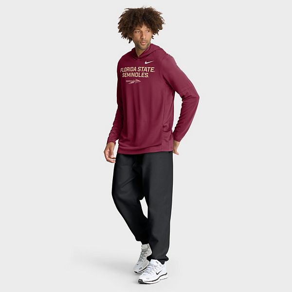 Мужская толстовка с длинным рукавом florida state seminoles 2025 sideline dri-fit Nike — фото 4
