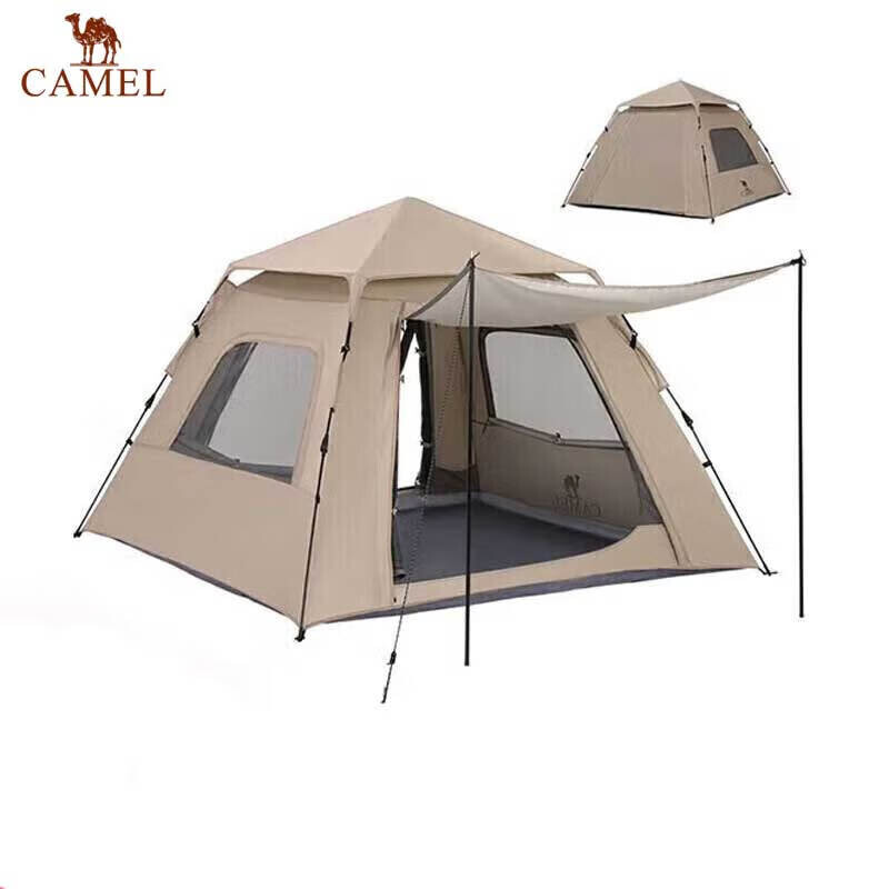 

Camel Xiaoyao серия уличная палатка с серебряным покрытием солнцезащитный полностью автоматическая быстро открывающаяся палатка оборудование для кемпинга зыбучие пески золото
