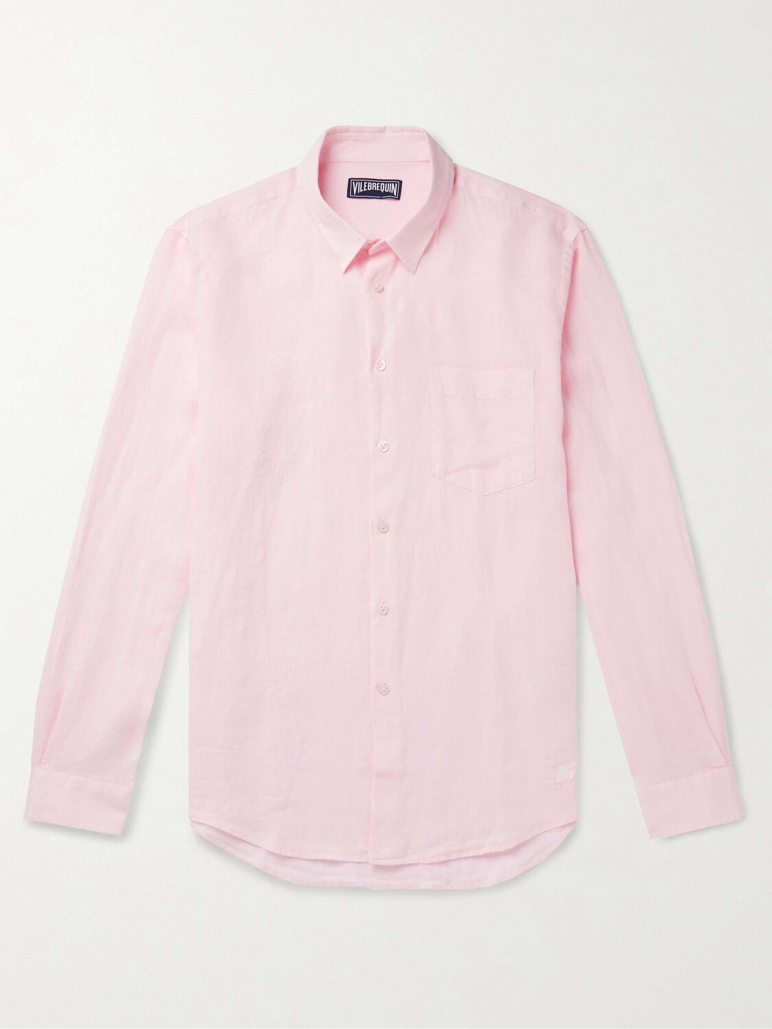 

Льняная рубашка Caroubis VILEBREQUIN, розовый
