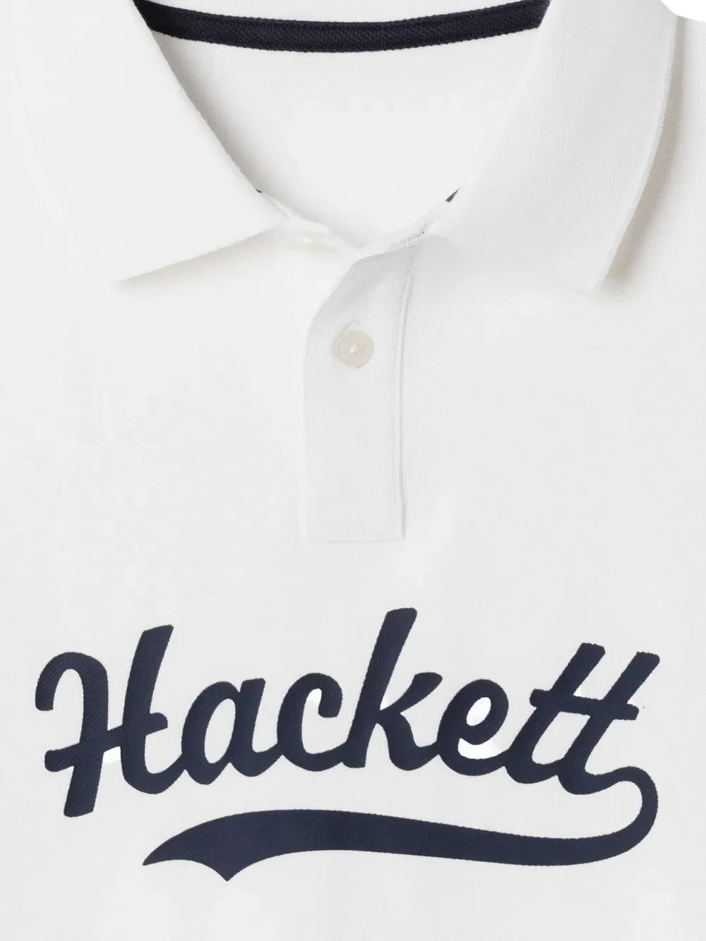 Поло с логотипом Hackett, белый — фото 3