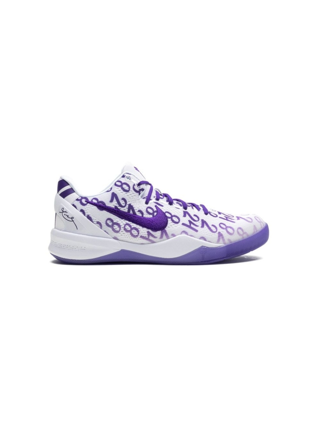 

Nike Kids кроссовки Kobe 8 Protro Court Purple, белый