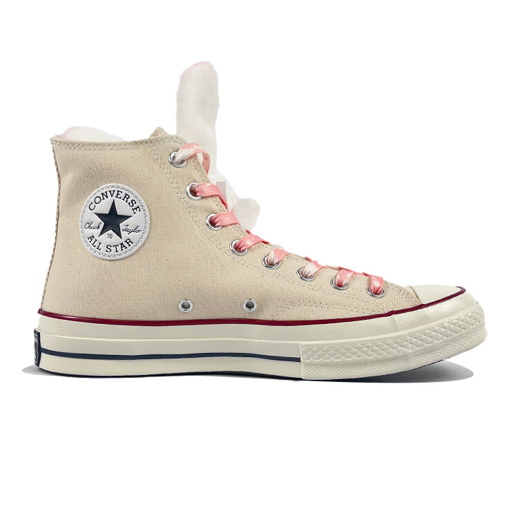 

1970-е годы Кеды унисекс с высоким берцем бежевого цвета Converse
