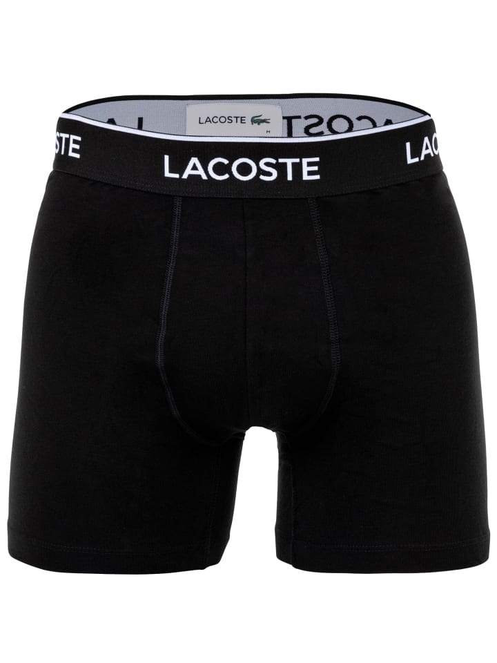 Lacoste Комплект из 6 боксерских трусов черного цвета — фото 3