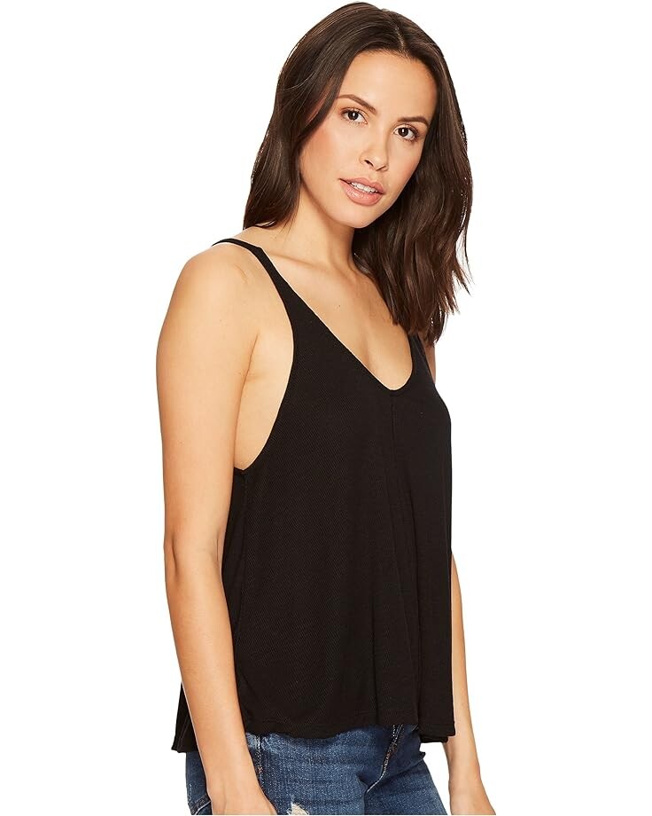 

Топ Free People Dani Tank Top, черный