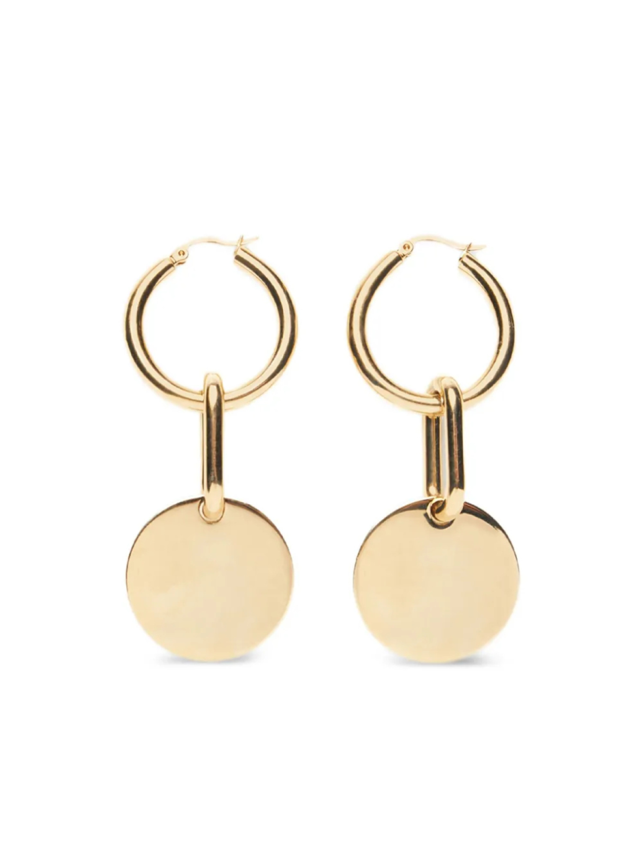 

Серьги с логотипом и кристаллами Blumarine, золотой