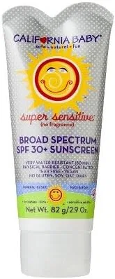 Солнцезащитный крем SPF 30 California Baby для чувствительной кожи 82 г
