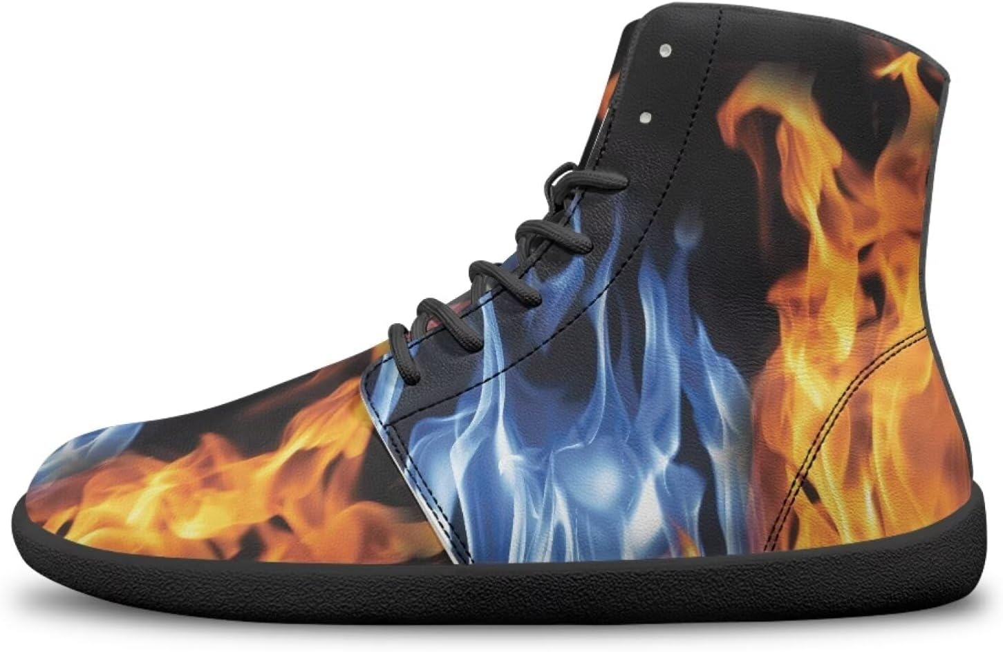 

Унисекс, женские и мужские высокие деловые туфли на шнуровке, кроссовки для бега и спорта, повседневная обувь для ходьбы Ecaestolph, синий/золотой