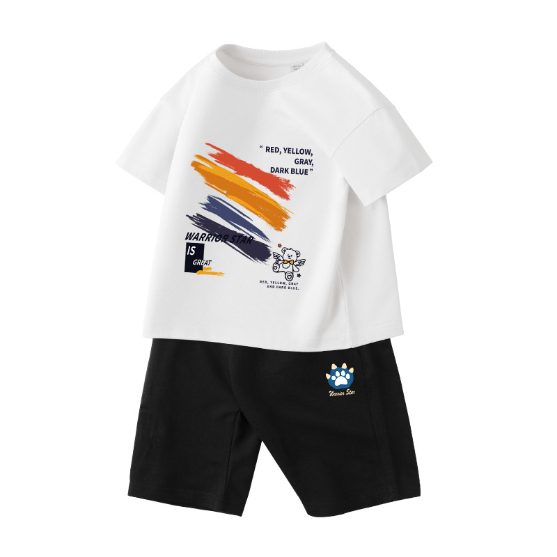 

Повседневная спортивная одежда для детей WARRIOR, белый/h color block - черный/h dragon claw k