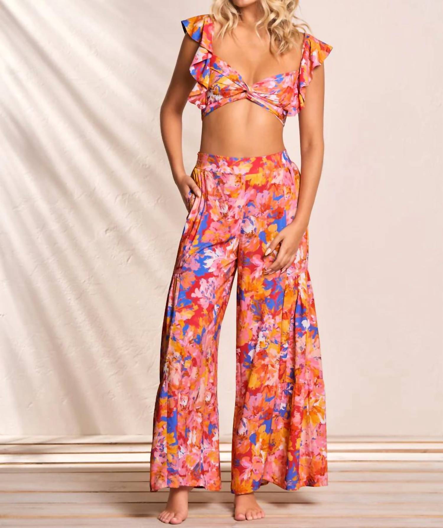 

Укороченный топ Supernova Peplum Beachwear MAAJI