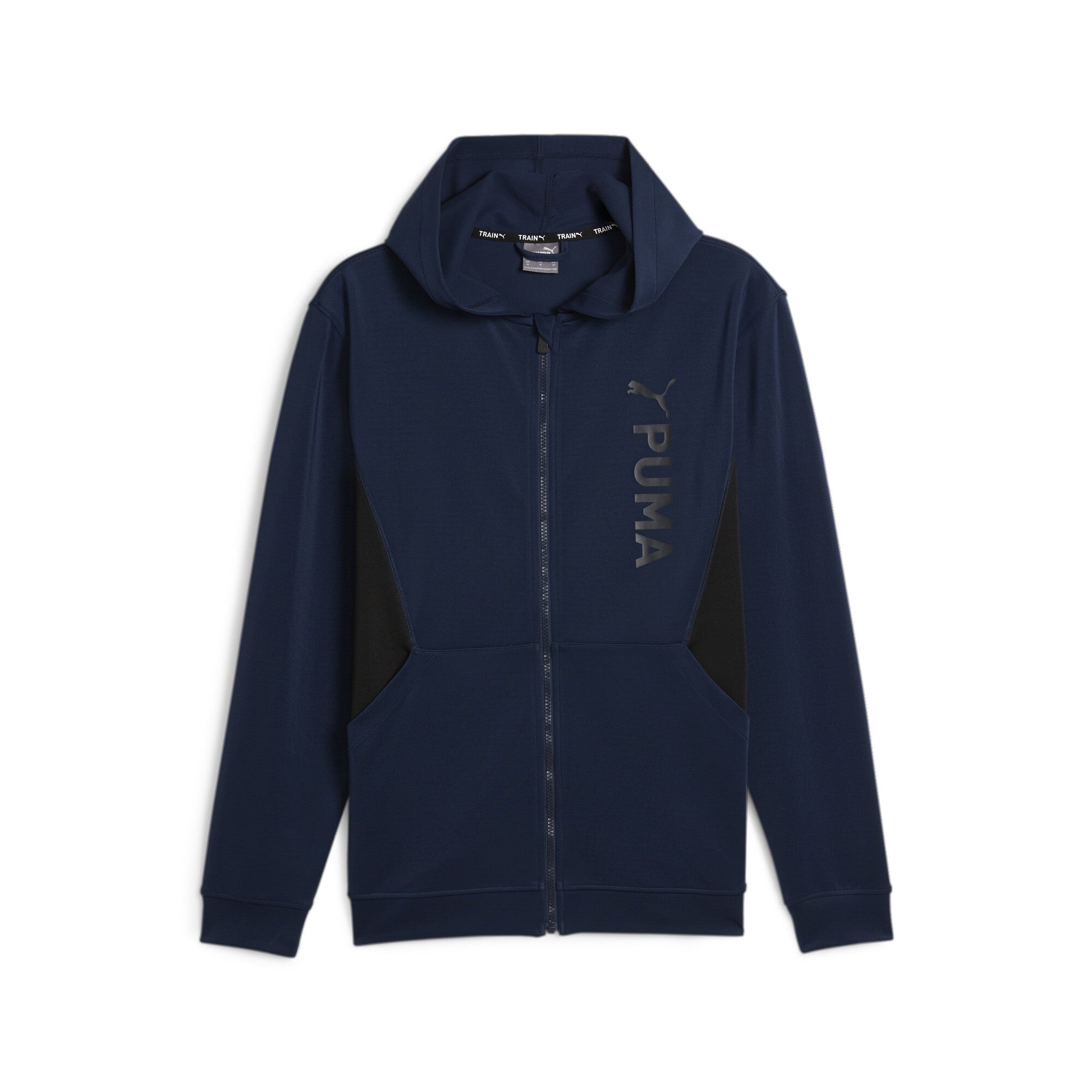 

Толстовка с капюшоном PUMA Men's Fit Double Knit Full Zip, цвет club navy
